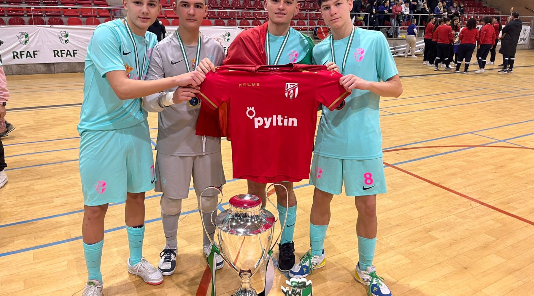 Cuatros cadetes del C.D Albolote Futsal se proclaman campeones de Andalucía con la selección granadina cadete