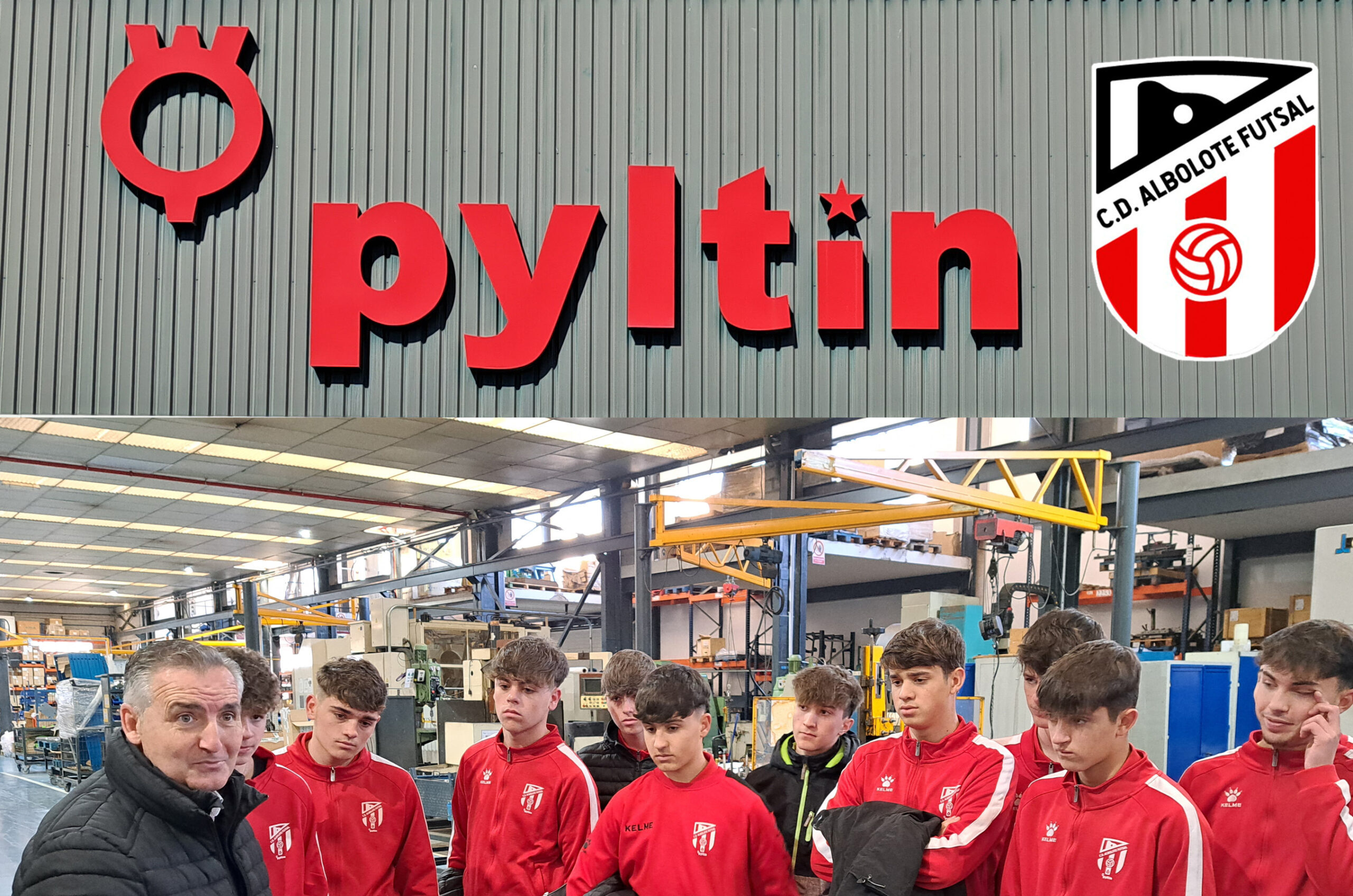 En este momento estás viendo El CD Albolote FS visita las instalaciones de PYLTIN, sponsor de la entidad