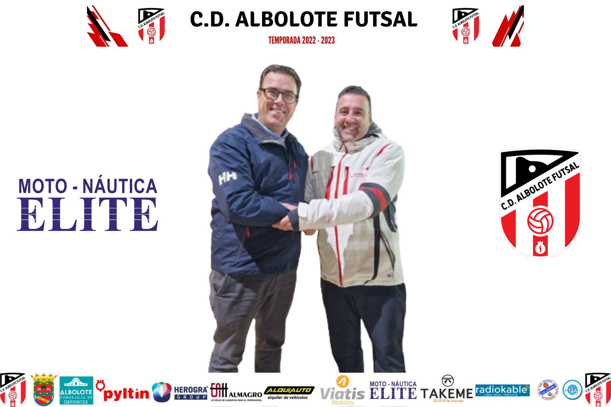 En este momento estás viendo El C.D Albolote Futsal renueva su acuerdo de patrocinio con Moto-Náutica Élite