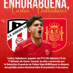 Lee más sobre el artículo Carlos Valladares, convocado con la selección española sub-19